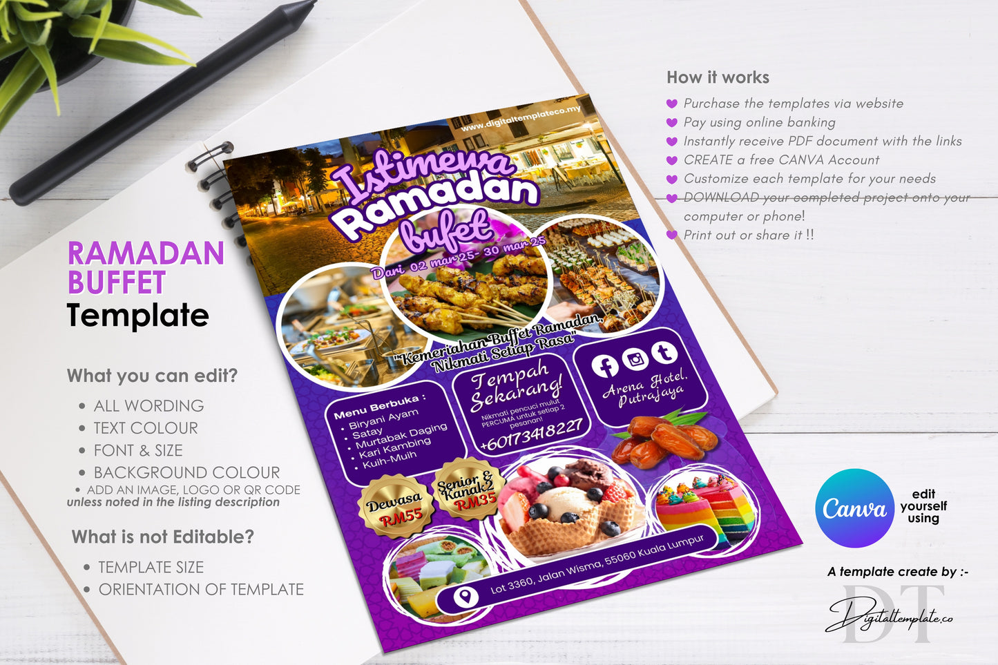 Ramadan buffet flyers RN03