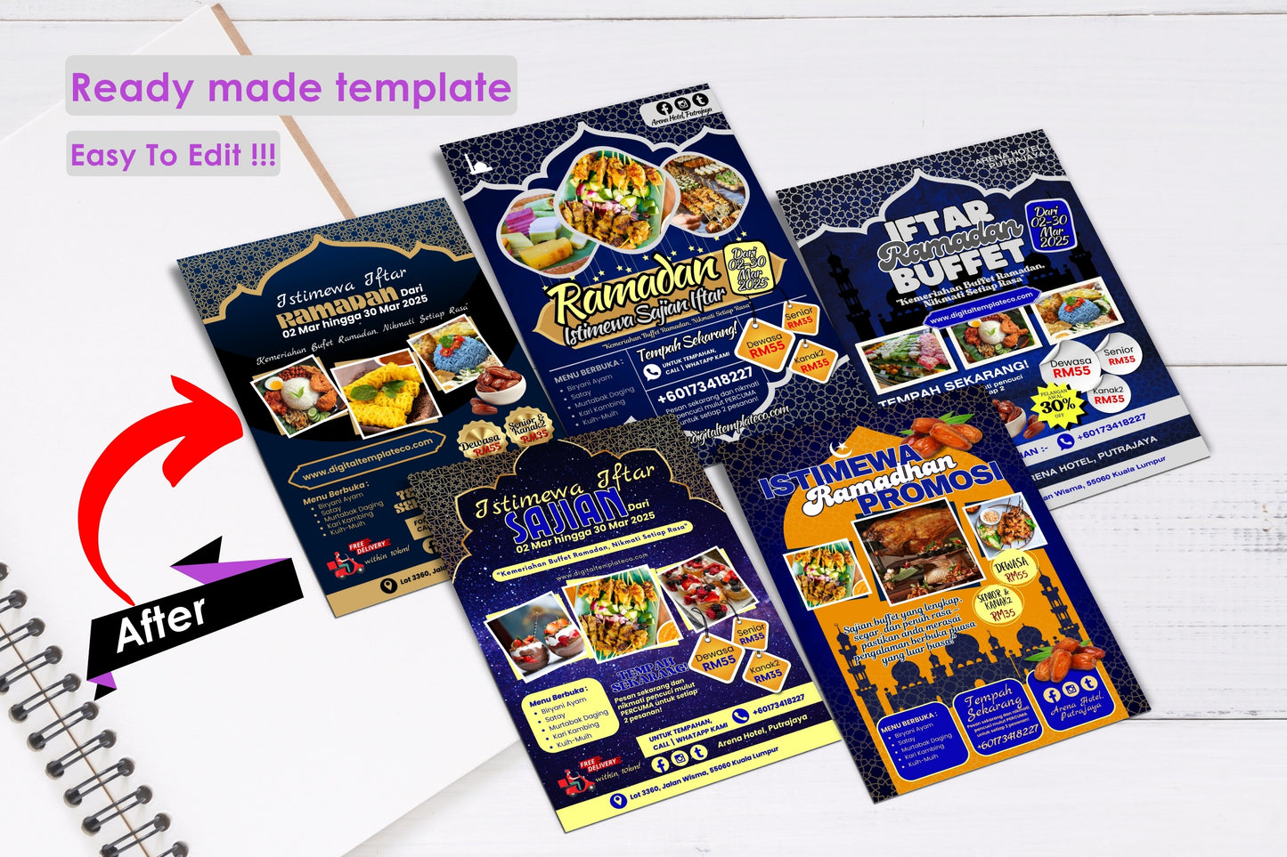 Ramadan buffet flyers RN03